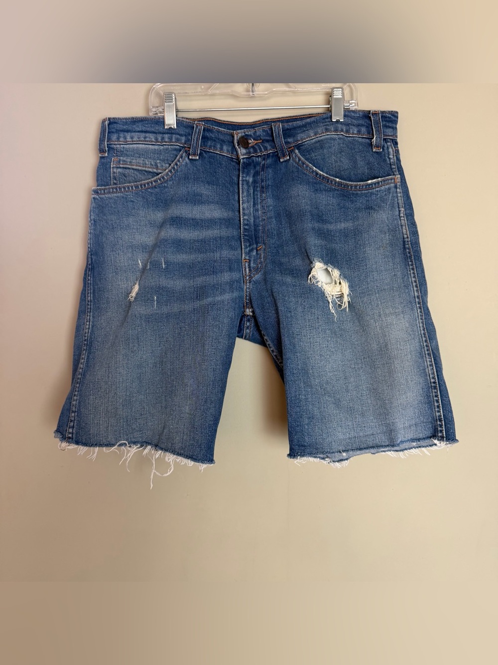 Levi's 505 Distressed Cutoffs Denim Jean Shorts